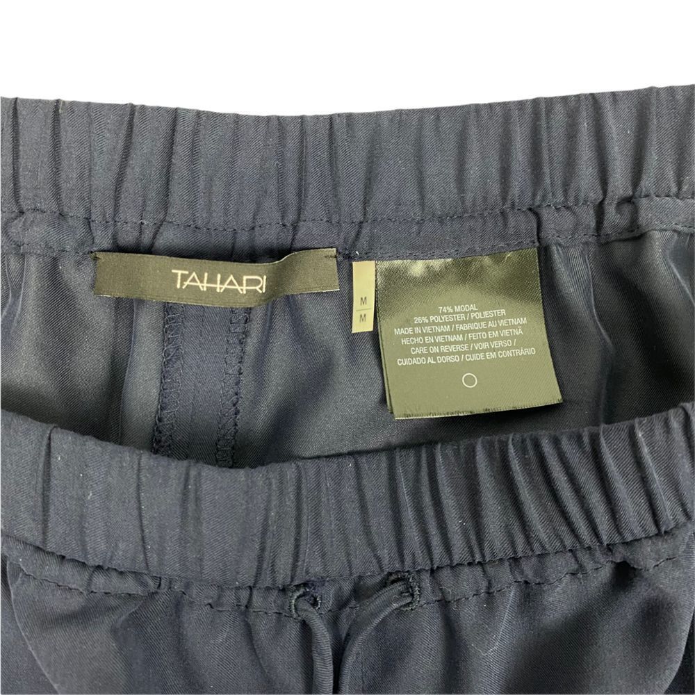 Tahari Elastic Waist Drawstring Pant Size Medium - image 3
